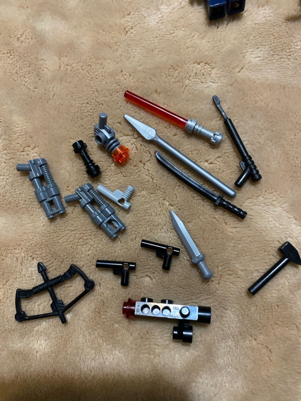 Lego Mini Weapons Pack - Black, Gray, Red